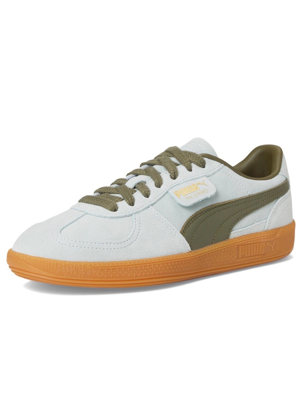 Women’s Puma Palermo Peaceful Blue/ Loden Green with Gum Sole - Picture 3 of 11